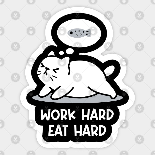 Work Hard Eat Hard Sticker by rarpoint